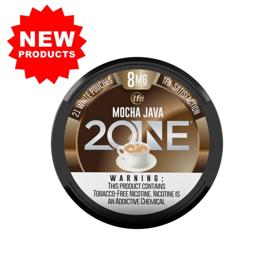 2ONE Snus Mocha Java 8MG Paquete de 5 Latas (20pz x lata)