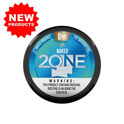 2ONE Snus Naked (MENTA) 8MG Paquete de 5 Latas (20pz x lata)