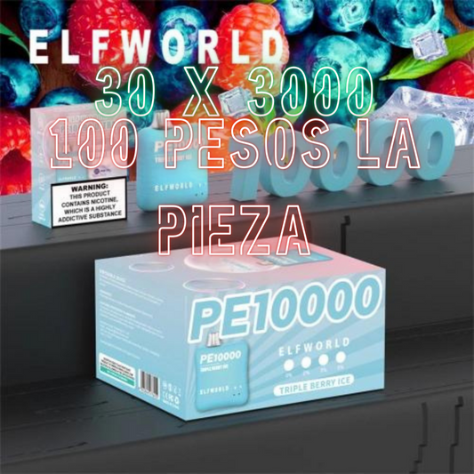 30 piezas de PE10,000 (100 pesos por 10k hits)